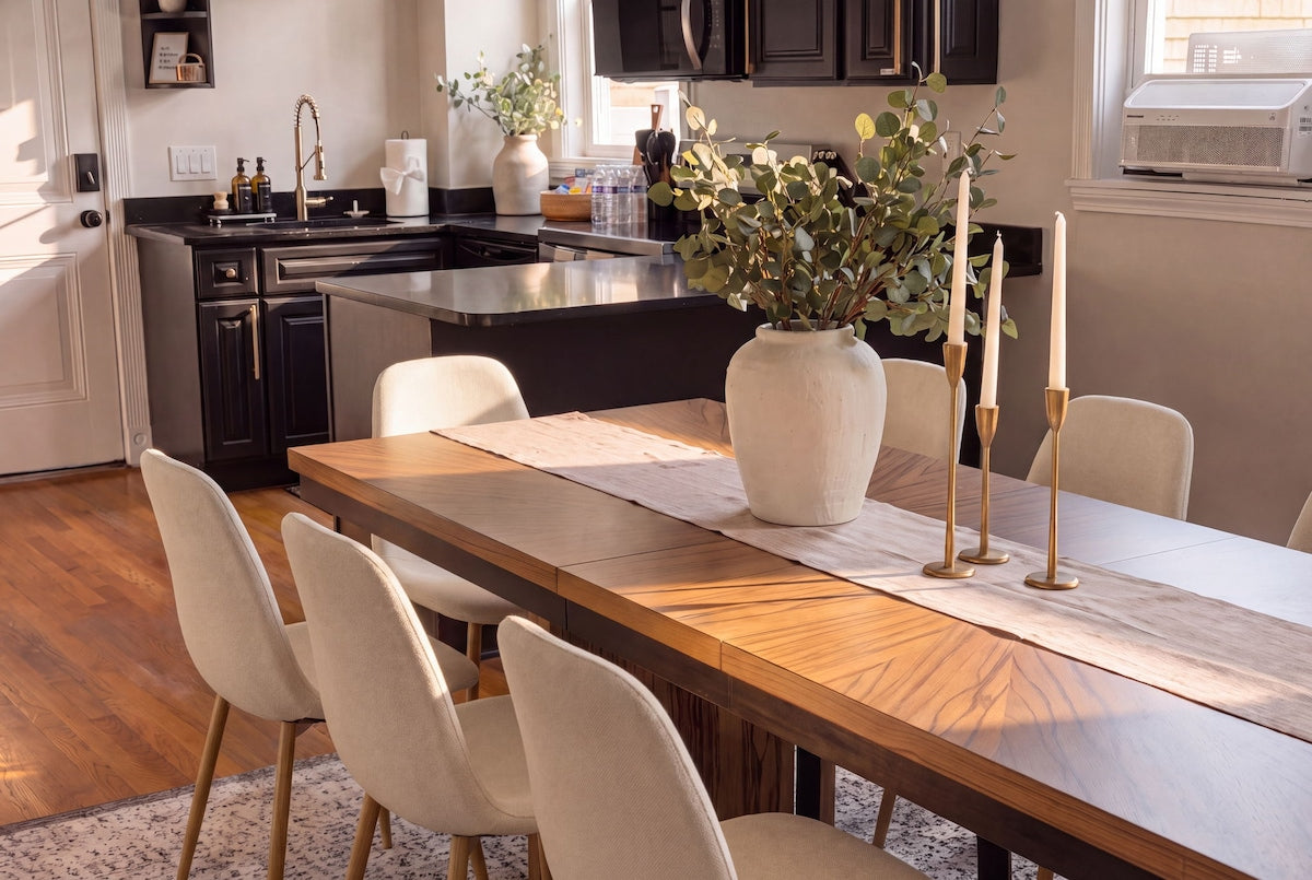 The Cambridge Five — client's design, setup by EHP. Photography courtesy of R&R Premier Stays.
