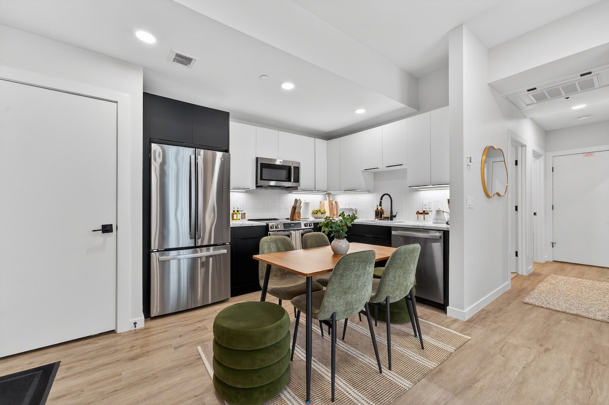Somerville Modern Condo — design by Heather, setup by EHP. Photography courtesy of Executive Haven.