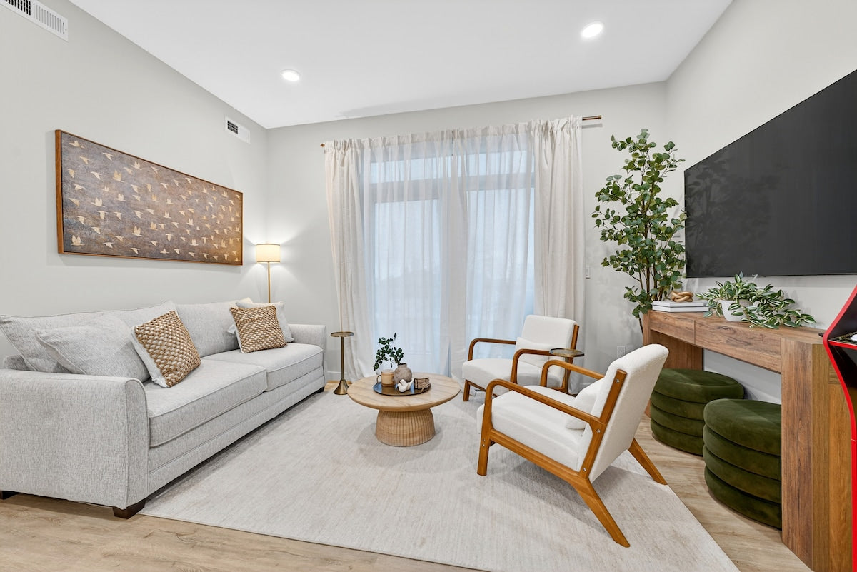 Somerville Modern Condo — design by Heather, setup by EHP. Photography courtesy of Executive Haven.