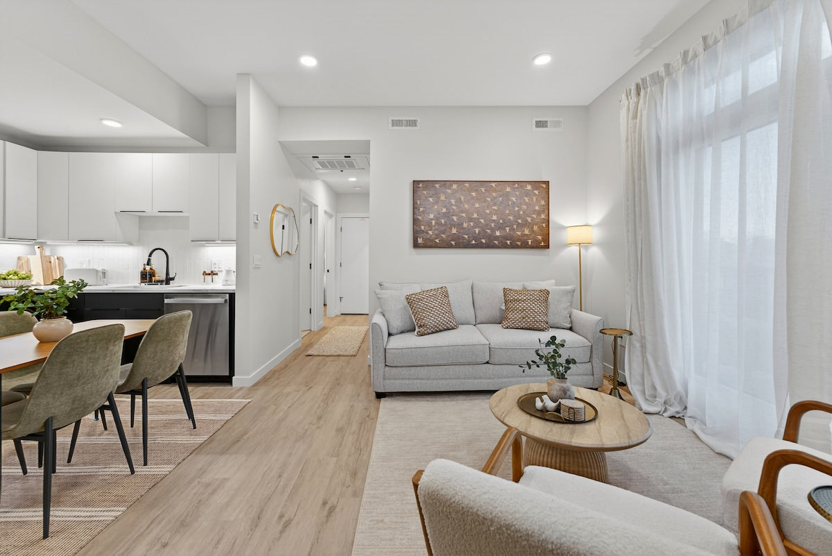 Somerville Modern Condo — design by Heather, setup by EHP. Photography courtesy of Executive Haven.