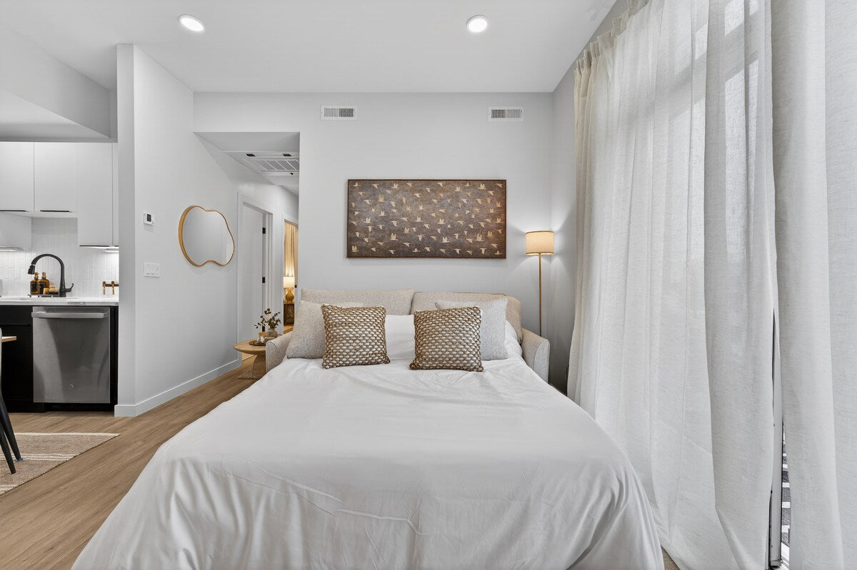 Somerville Modern Condo — design by Heather, setup by EHP. Photography courtesy of Executive Haven.