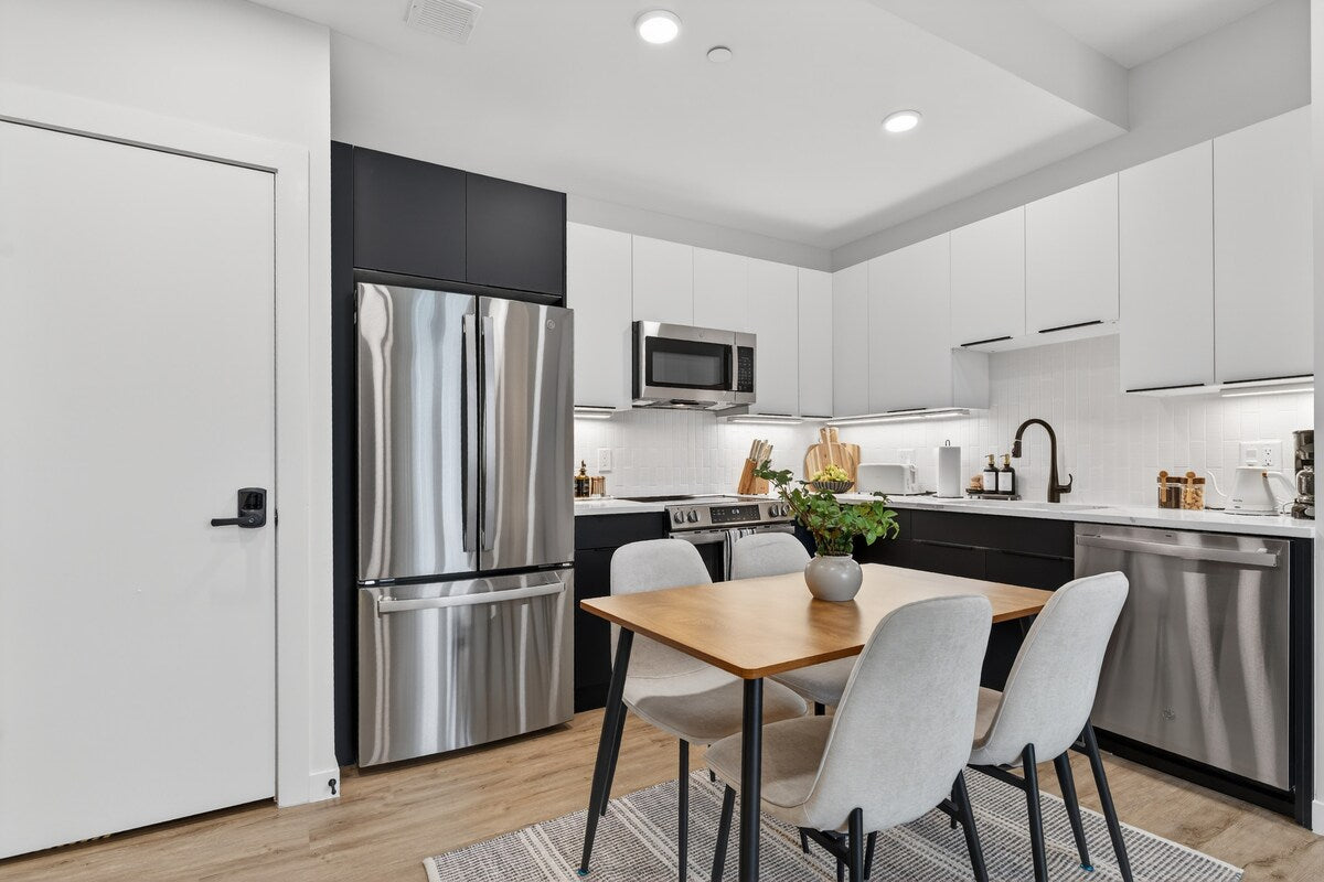 Somerville Stylish 2BR — design by Heather, setup by EHP. Photography courtesy of Executive Haven.