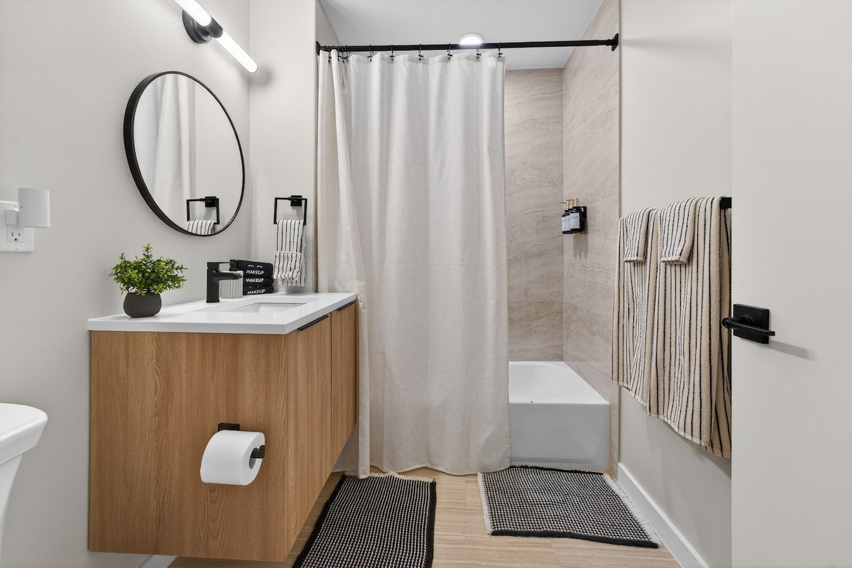 Somerville Stylish 2BR — design by Heather, setup by EHP. Photography courtesy of Executive Haven.