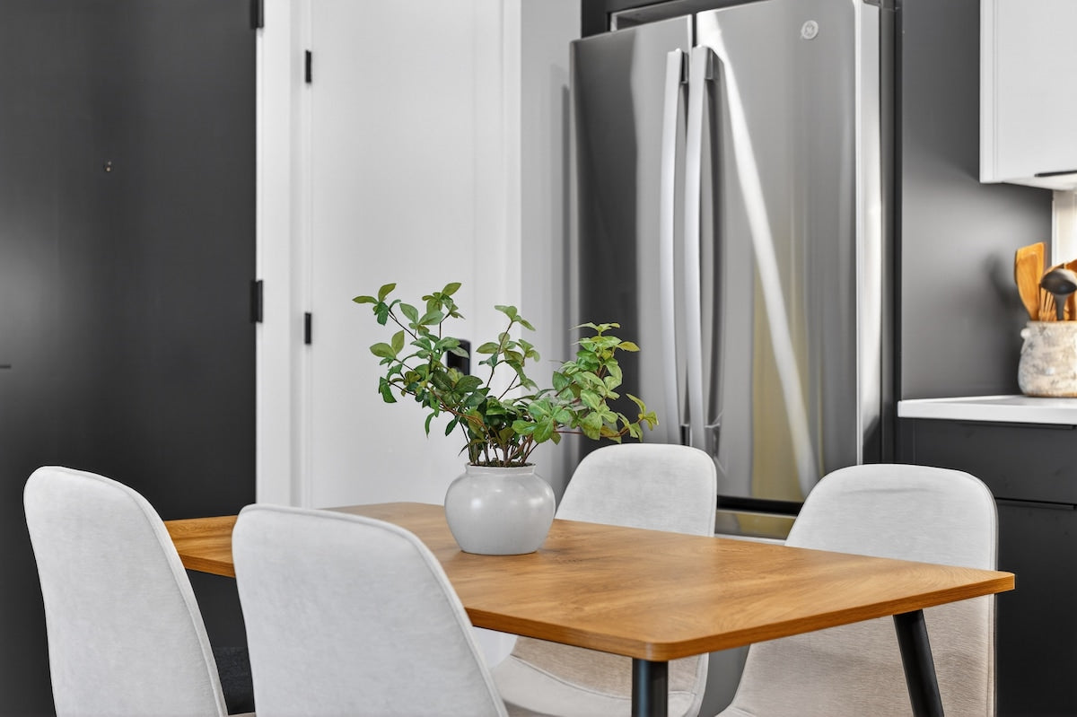 Somerville Stylish 2BR — design by Heather, setup by EHP. Photography courtesy of Executive Haven.