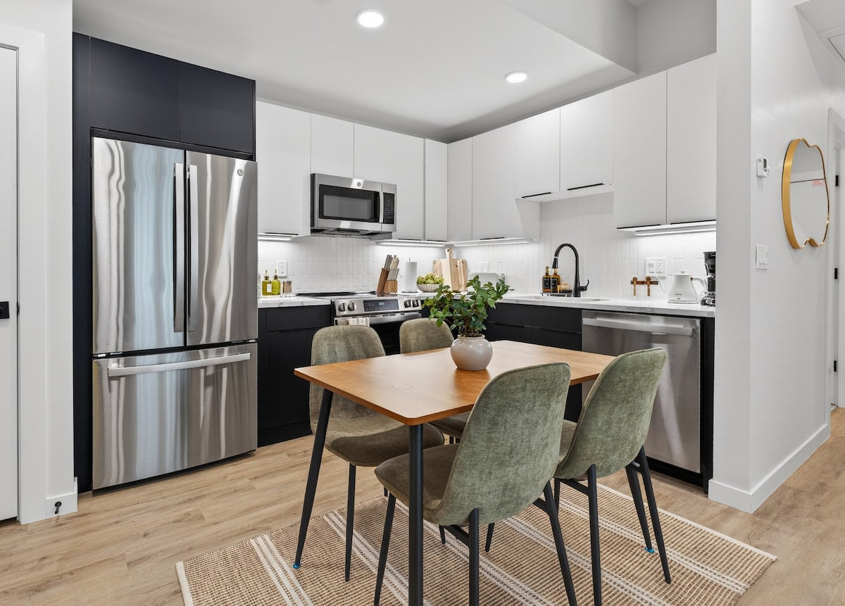 Somerville duplex — kitchen and dining