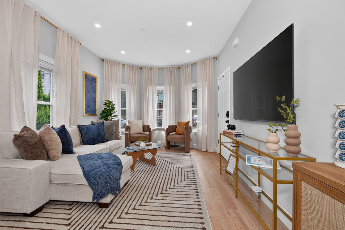 Somerville balcony 3BR — living room