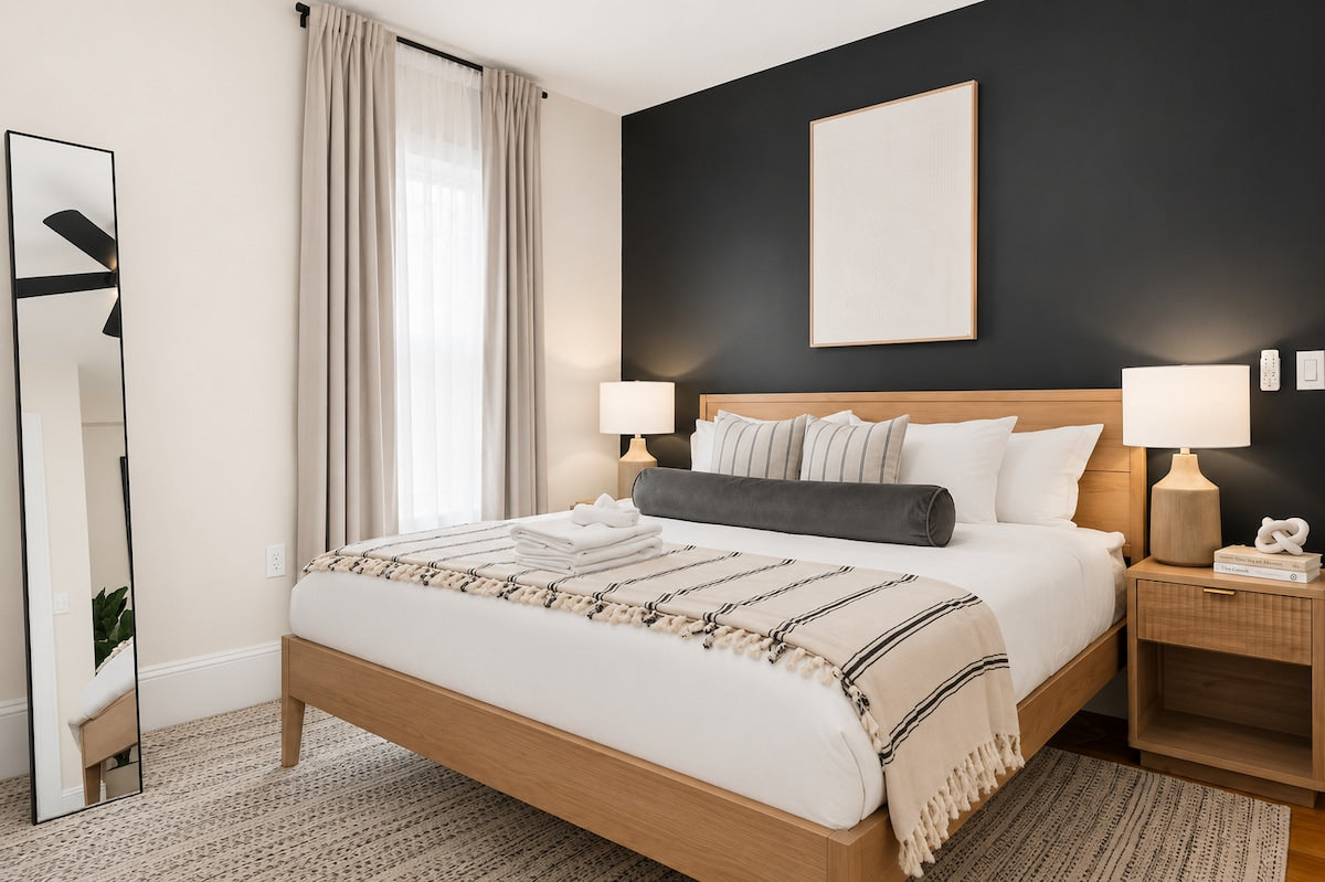 Cambridge apartment — bedroom